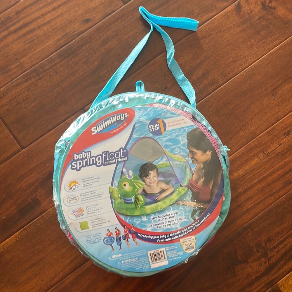 Baby float with canopy